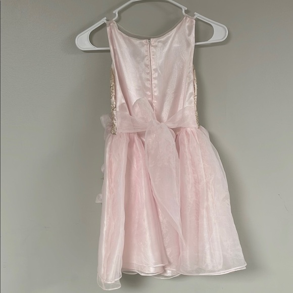 Elegant Pink and Gold Dress - Picture 7 of 9